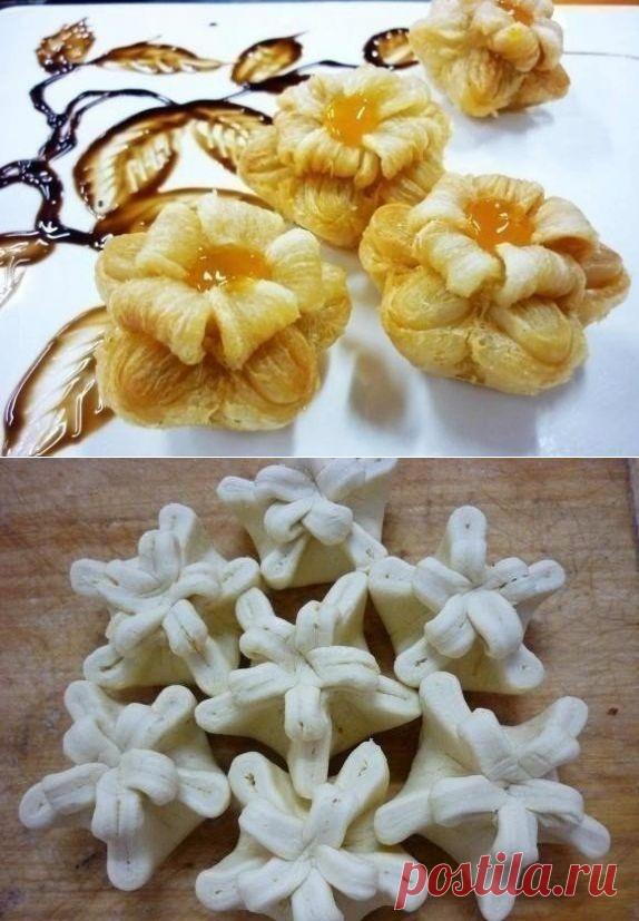 Как приготовить  из слоеного теста - рецепт, ингридиенты и фотографии