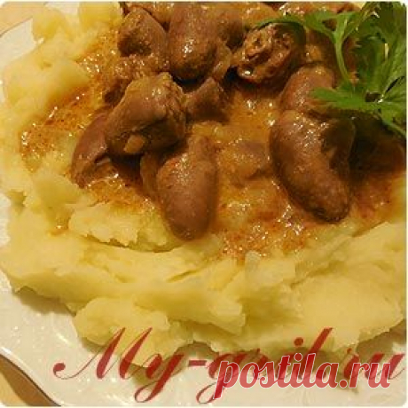 Куриные сердечки в мультиварке