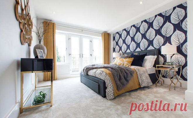 Как сделать акцентную стену в интерьере | Lavanda-decor | Яндекс Дзен