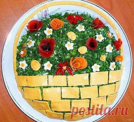 Вкусная еда: салаты с плавленым сыром / Простые рецепты