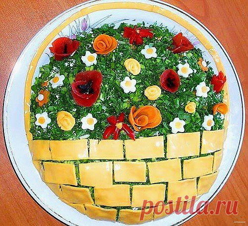 Вкусная еда: салаты с плавленым сыром / Простые рецепты