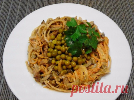 Каждый день новые рецепты.САЛАТ ОБЖОРКА С ПЕЧЕНЬЮ