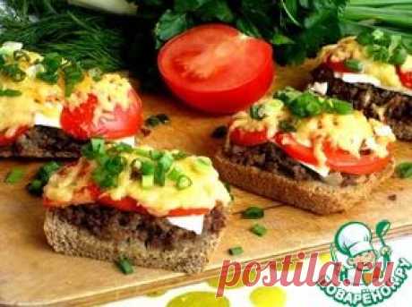 Горячие бутерброды с фаршем - кулинарный рецепт