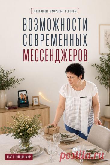 Современные мессенджеры — это уже не только переписка. В них можно совершать аудио- и видеозвонки, создавать групповые чаты, отправлять фотографии, документы и голосовые сообщения, делиться местоположением и использовать другие полезные функции. Возможности зависят от конкретного приложения. Сохраните пин, чтобы вернуться к нему и проверить, какие функции вашего мессенджера вы ещё не используете.
