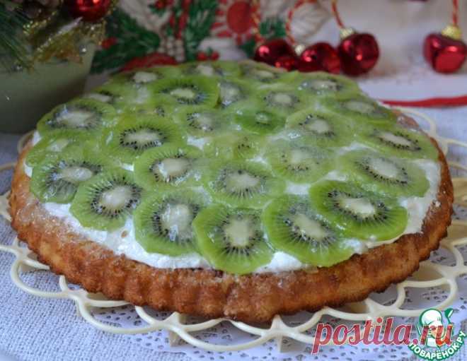 Пирог с творогом и киви – кулинарный рецепт