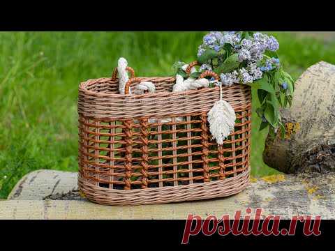 Пляжная ажурная сумка