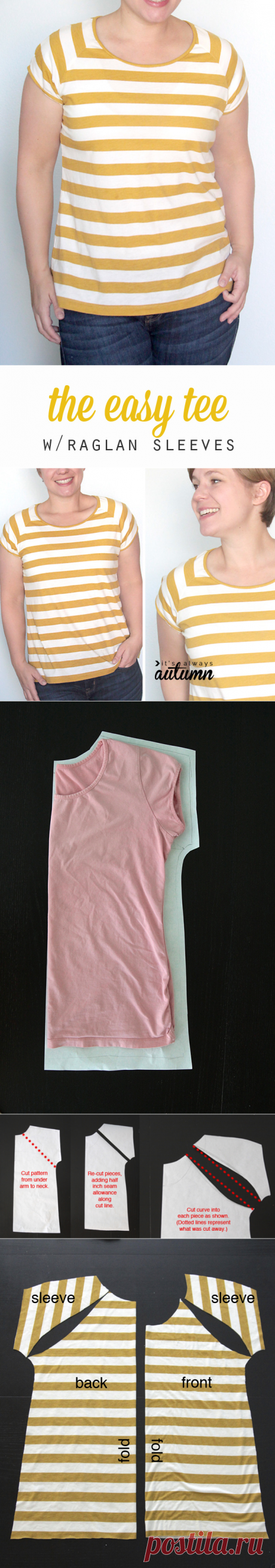 the easy tee {raglan sleeve tutorial} - It's Always Autumn