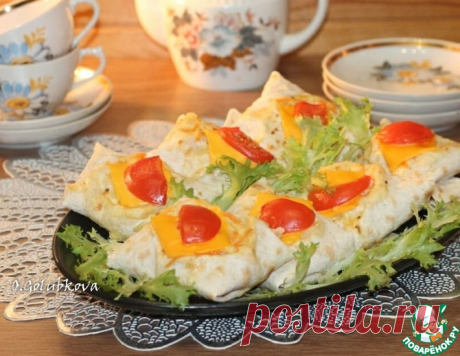 Рыба в лаваше с горчичным соусом – кулинарный рецепт