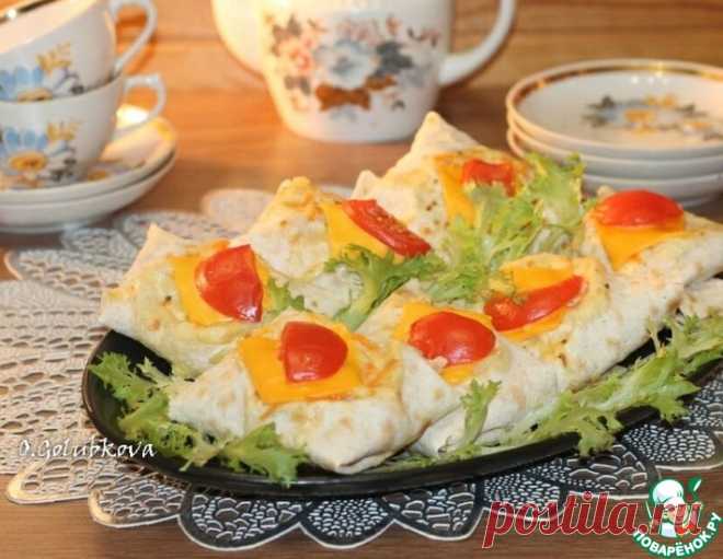 Рыба в лаваше с горчичным соусом – кулинарный рецепт