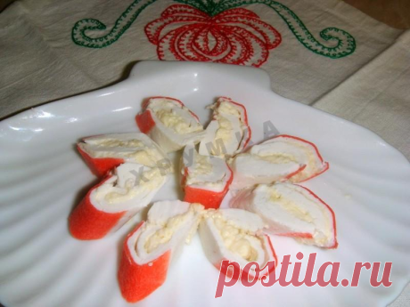 Крабовые палочки фаршированные сыром. Секреты стройности