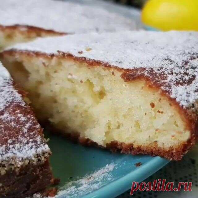 Мой самый любимый ленивый пирог с лимоном | СВЕКРУХА | Яндекс Дзен