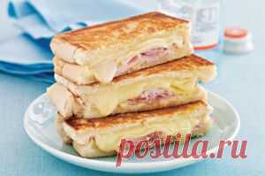 Бутерброды из ветчины с сыром