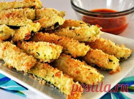 Хрустящие жареные кабачковые палочки Вкусные, хрустящие жареные кабачки в кляре – рецепт в духовке для быстрого приготовления отличной овощной закуски