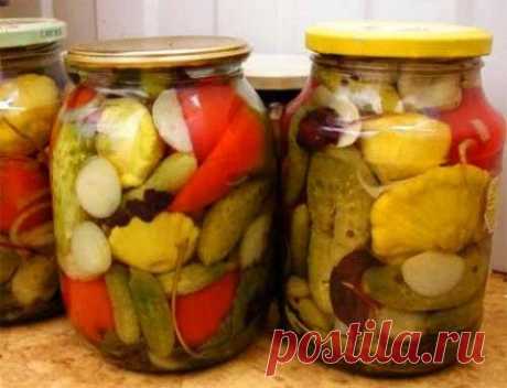 Овощное ассорти на зиму | Домашняя кулинария