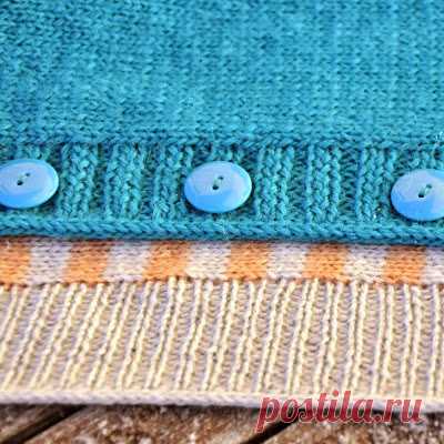 Модели вязания со схемами и описаниями: Закрытие петель краев и планок техникой 