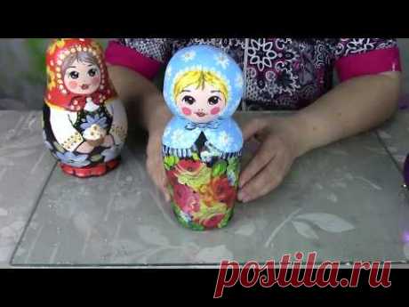 Матрёшка из папье маше ХоббиМаркет
