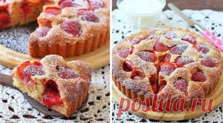 Итальянский клубничный Тарт — самый ароматный вкуснейший пирог - Советы и Рецепты Итальянский клубничный Тарт Такой пирог всегда поднимает настроение всем членам моей семьи!   Ингредиенты: 1.5 стакана муки (стакан=250 мл.) 1.5 ч. ложки разрыхлителя немного корицы 90 гр. растительного масла 2 яйца (только белки) 3\4 стакана сахара 2 ст. ложки теплого молока 1\4 ч. ложки соли клубника Приготовление: Духовку нагреть на 180 градусов, приготовить форму диаметром …
