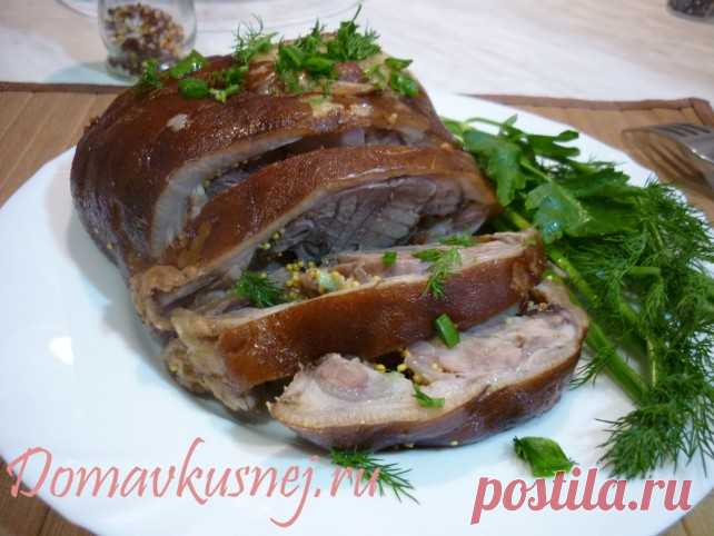 Рулет из свиной вареной рульки - а Дома Вкусней