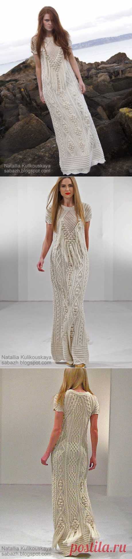 Fantasy Aran Dress by Natallia Kulikouskaya