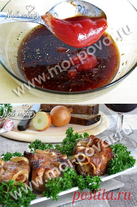 Свиные ребрышки, запеченные в рукаве