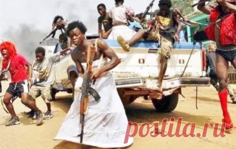 Strange Outfits Seen in Liberian Conflict