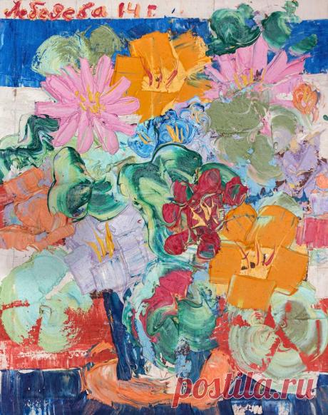 Pin on Картина Цветы и море Екатерина Лебедева художник