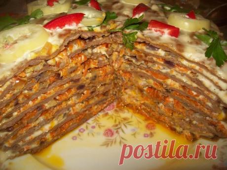 Печеночный торт без майонеза - рецепт с - как приготовить - ингредиенты, состав, время приготовления - Дети Mail.Ru