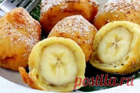 Банановый десерт с лимоном и медом в глазури — рецепт