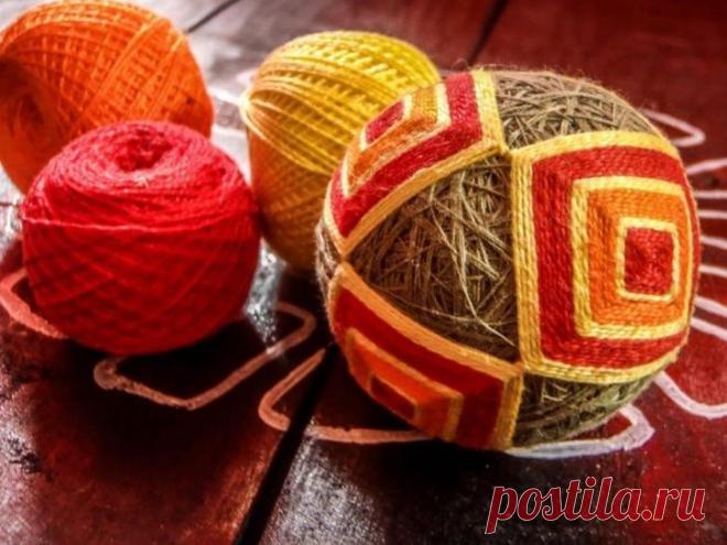 Мастерим шары в технике темари