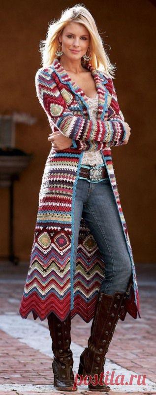 Вязаная одежда в стиле хиппи | МОЙ МИЛЫЙ ДОМ &#8211; идеи рукоделия, вязание, декорирование интерьеров