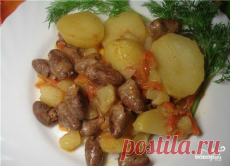 Куриные сердечки в мультиварке - пошаговый рецепт с фото на Повар.ру