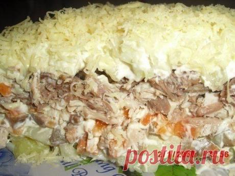 Рецепты Дома: Салат с мясом и грибами