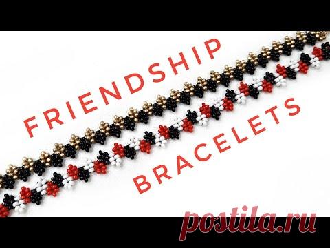 Простой браслет из бисера/friendship bracelets/ Бисероплетение/Мастер класс/Natali Amapola