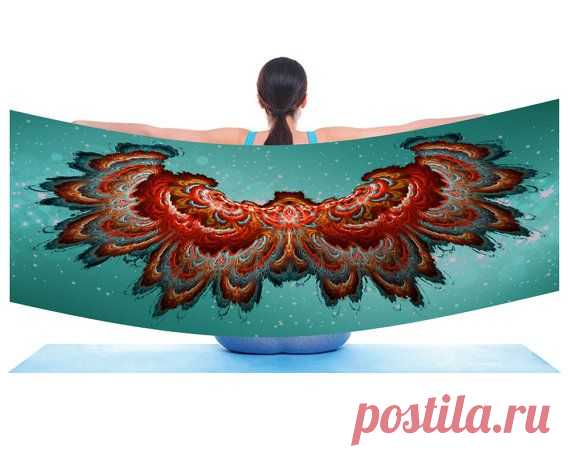 Fractal Digital Art Размах крыла шарф / шаль / с FreshPrintsofCT
