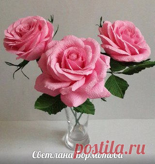 Мастер-класс объемной розы