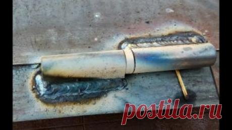 Как приварить петли,навесы
https://www.youtube.com/watch?v=67vxmxQE-RAисточник