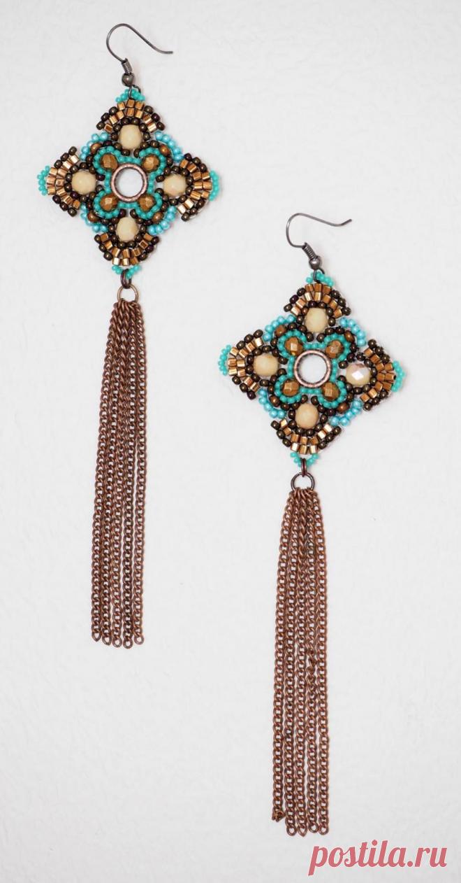 "Кирпичные" импровизации | biser.info - всё о бисере и бисерном творчестве