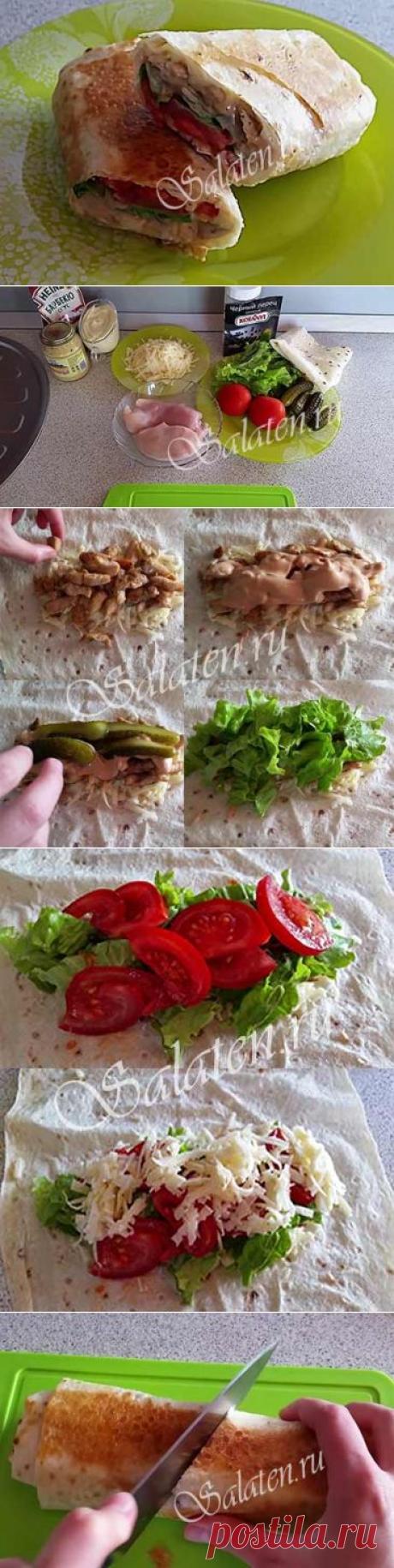 Домашняя шаурма с курицей - рецепт с пошаговыми фото |