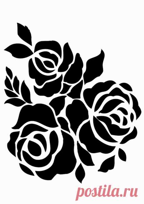 A5 A4 A3 Reusable Craft Stencil Furniture Walls Roses Flowers Bedroom Kids 043 | eBay