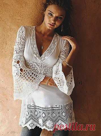 Как комбинировать ткань с вязаными деталями в одежде.