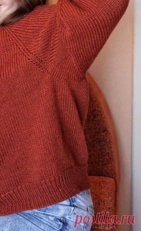 Базовый свитер спицами | Краткое описание вязания | ВЯЗАЛЬНЫЙ КАНАЛ | Дзен