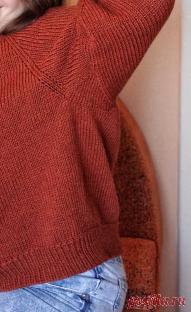 Базовый свитер спицами | Краткое описание вязания | ВЯЗАЛЬНЫЙ КАНАЛ | Дзен