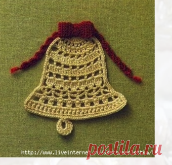 Вязание для декорирования крючком - новогодних мотивов