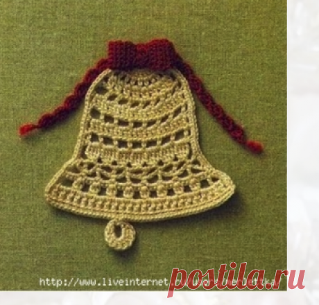 Вязание для декорирования крючком - новогодних мотивов