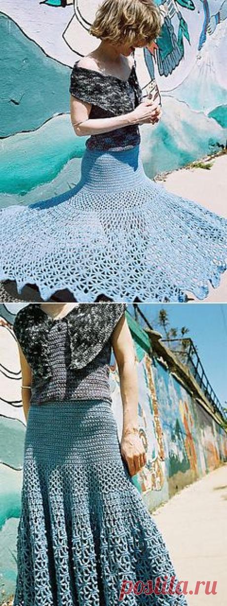 Ravelry: Паутина юбка шаблон шаблон по Josi Hannon Мадера