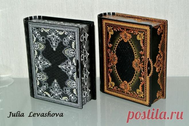 Две шкатулки в классическом стиле (роспись контурами)