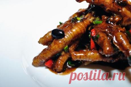Куриные лапки с черными бобами и соевым соусом - рецепт на Российский Wok-Shop
