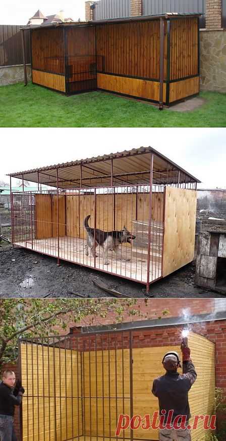 Вольер для собаки: строим жилье для питомца своими руками
