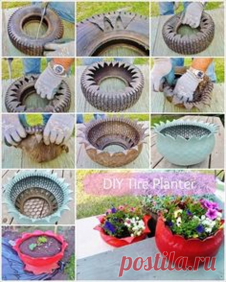 Amazing Interior Design Make These Wonderful Tire Planters for Your Garden