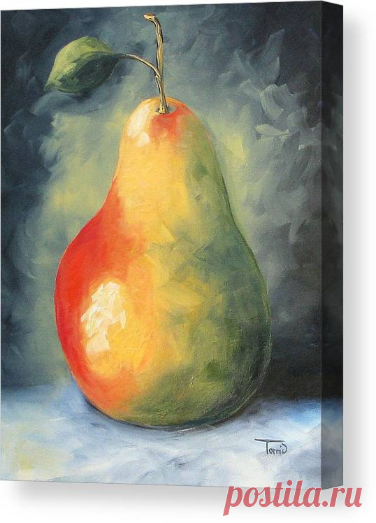 My Favorite Pear  Canvas Print / Canvas Art by Torrie Smiley My Favorite Pear  Canvas Print by Torrie Smiley.  All canvas prints are professionally printed, assembled, and shipped within 3 - 4 business days and delivered ready-to-hang on your wall. Choose from multiple print sizes, border colors, and canvas materials.